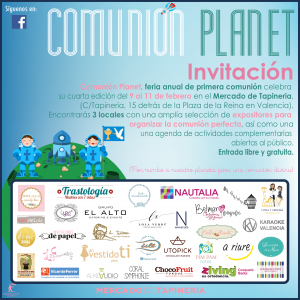 Invitacion Comunión Planet 2018